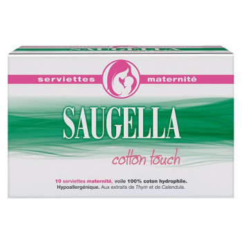 Cotton Touch Serviettes Maternité x10 Saugella