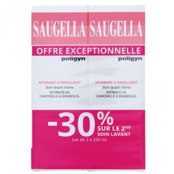 Polygin Soin lavant intime 2x250ml Saugella