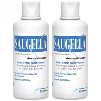 Dermoliquide Soin Lavant Intime & corps 2x500ml Saugella