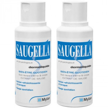 Dermoliquide Soin Lavant Intime & corps 2x250ml Saugella