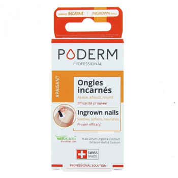 Huile-Sérum Apaisant Ongles incarnés 8ml Poderm