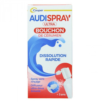 Audispray Ultra Bouchon de cérumen 20ml Cooper