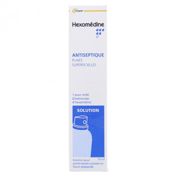 Hexomedine 0,1% Antiseptique Spray 75ml Cooper