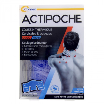 Actipoche Billes Coussins Thermique Cervicales & Trapèzes