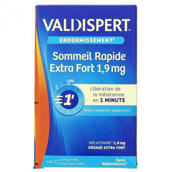 Valdispert Sommeil Rapide Extra Fort 1,9mg x40cpr orodispersibles