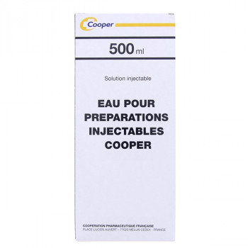 Eau pour préparations injectables Cooper 500ml