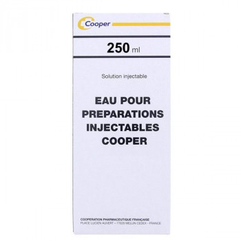 Eau pour préparation injectable Cooper 250ml