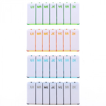 Pilbox Tempo Pilulier hebdomadaire compact