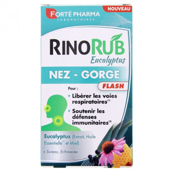 Rinorub Eucalyptus Nez Gorge Flash x15cpr Forté Pharma
