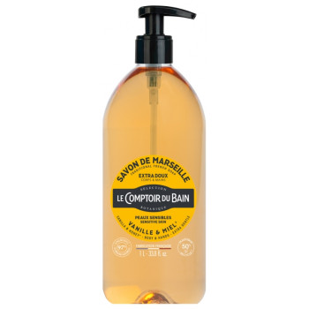 Savon Liquide Vanille Miel 1L Le comptoir du bain