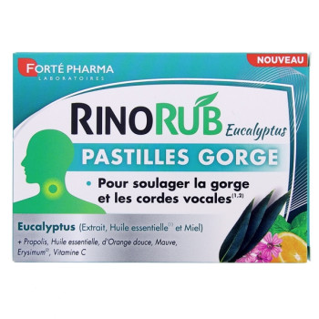 RinoRub Eucalyptus Pastilles Gorge x20 Forté Pharma