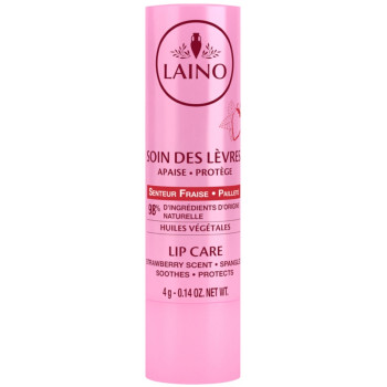 Stick soin des lèvres Fraise Pailleté 4g Laino