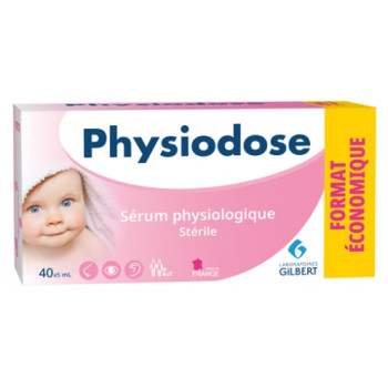 Physiodose Sérum Physiologique Stérile 40x5ml Gilbert