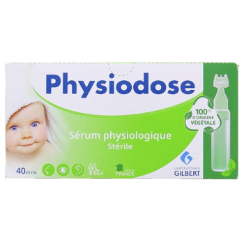 Physiodose Sérum Physiologique Stérile Végétale 40x5ml Gilbert