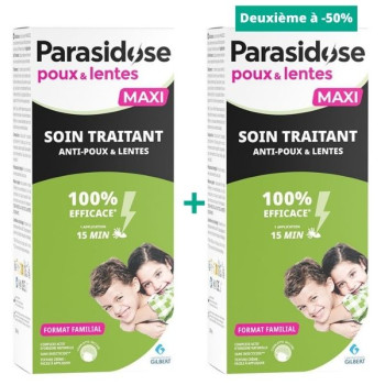 Parasidose Soin Traitant 2en1 Anti-poux & Lentes 2x200ml Gilbert