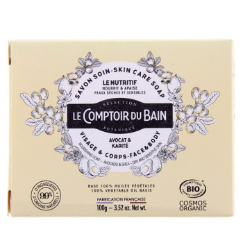 Savon Soin Nutritif Bio Visage & Corps 100g Le comptoir du Bain