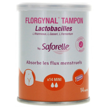 Florgynal Tampon Lactobacilles x14 Mini Saforelle