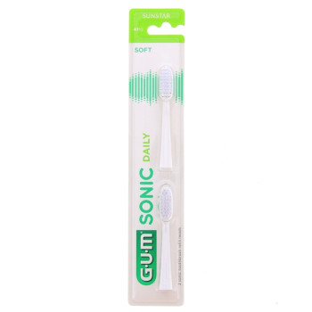 Recharge brosse à dents Sonic Daily Blanche x2 Gum