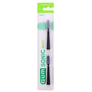 Recharge brosse à dents Sonic Daily Noire x2 Gum