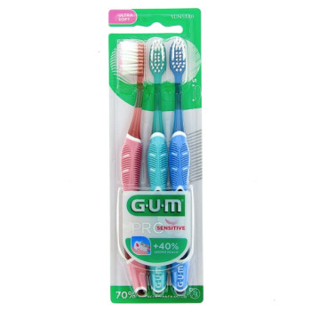 Brosse à dents Pro Sensitive Ultra-souple 510 x3 Gum