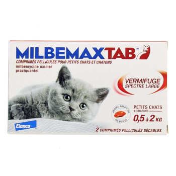 MilbemaxTab Vermifuge Petit Chat & Chaton x2cpr Elanco