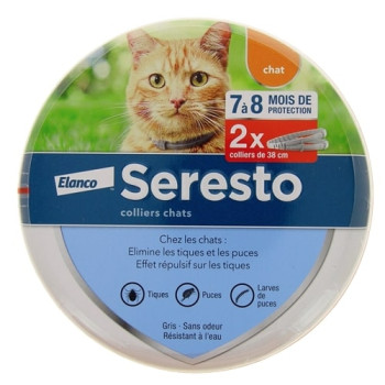 Seresto Collier Chats Anti-tiques & Puces x2