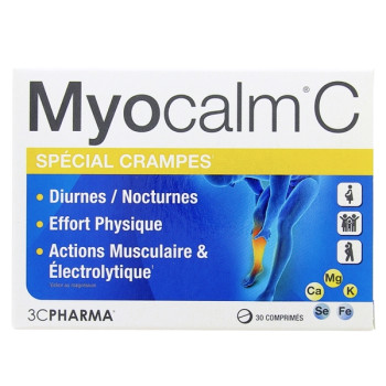 Myocalm C Spécial Crampes x30cpr 3C Pharma