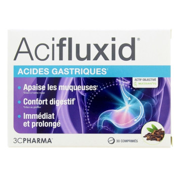 Acidfluxid Acides Gastriques x30cpr 3C Pharma