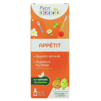 Petit chêne Appétit Sirop 125ml Les 3 chênes