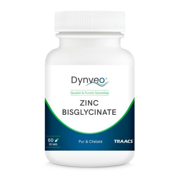 Zinc Bisglycinate Chelaté 10mg x60 gélules Dynveo