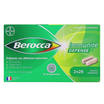 Berocca Immunité Défense 2x28 Gélules Végétales
