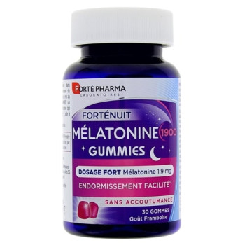 Forté Nuit Mélatonine 1900 Gummies x30 gommes Forté Pharma
