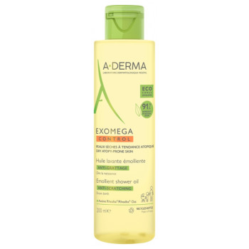 Exomega Control Huile lavante Émolliente Anti-grattage 200ml A-derma
