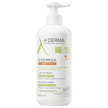 Exomega Control Lait Émollient Anti-grattage 400ml A-Derma