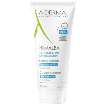 Primalba Crème Cocon Bébé Hydratation 24h 200ml A-Derma