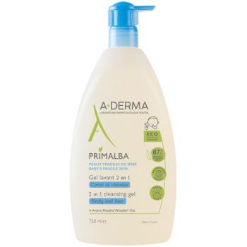 Primalba Gel lavant 2 en 1 bébé Corps & Cheveux 750ml A-Derma