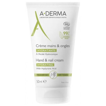 Crème Mains & Ongles Hydratante Bio 50ml A-Derma