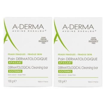 Pain dermatologique Apaisant Duo 2x100g A-Derma