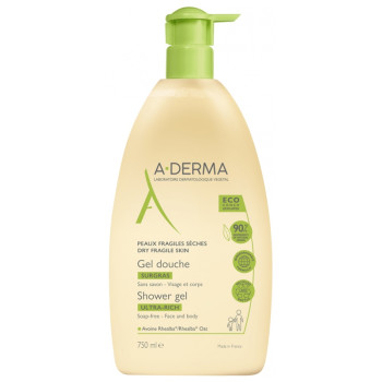 Gel douche Surgras 750ml A-Derma