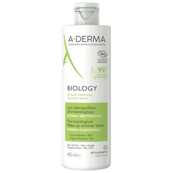 Biology Lait Démaquillant Dermatologique Hydra-nettoyant 400ml A-Derma