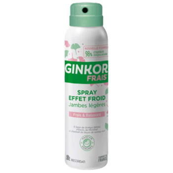 Ginkor Frais Spray Effet Froid Jambes Légères 125ml