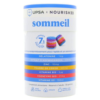 Gummies 7 en 1 Sommeil x30 UPSA x Nourished