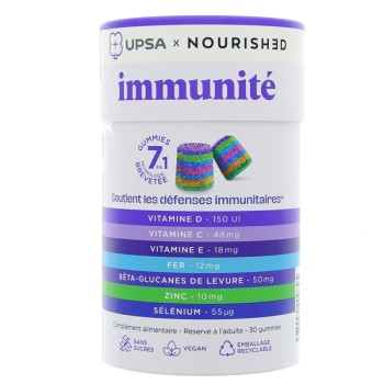 Gummies 7 en 1 Immunité x30 UPSA x Nourished