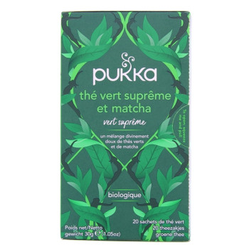Infusion Thé Vert Matcha Suprême Bio x20 sachets Pukka