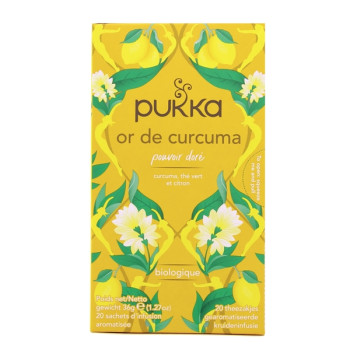 Infusion Or de Curcuma Bio x20 sachets Pukka