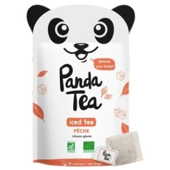 Infusion Glacée Iced Tea Pêche Bio x28 sachets Panda Tea