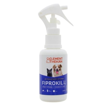Fiprokil Spray Antiparasitaire Chiens & Chats 100ml Clément Thékan