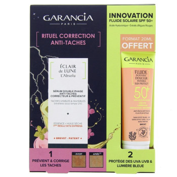 Éclair de Lune L'Absolu 30ml + Fluide Solaire SPF50+ 20ml Offert Garancia