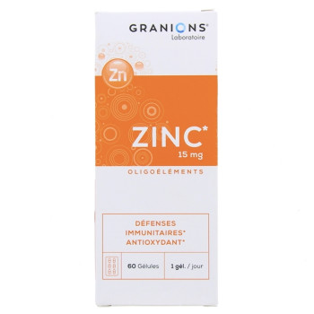 Zinc 15mg x60 gélules Granions