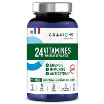 24 Vitamines Minéraux et Plantes Sénior x90cpr Granions